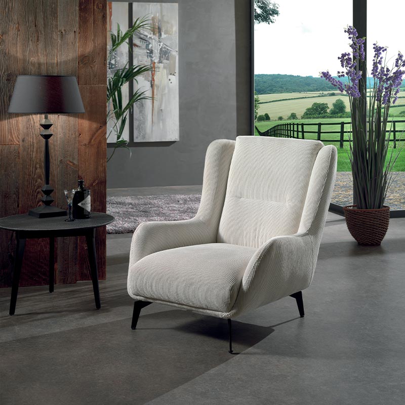 Fauteuil blanc confortable