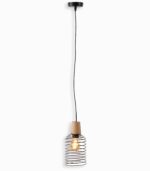 Suspension abat-jour filaire spirale