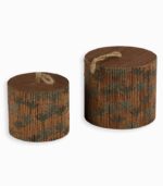 Set de 2 boites cylindriques LUMPUR