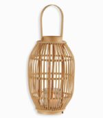 Lanterne bambou ovale