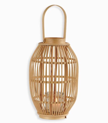 Lanterne bambou ovale