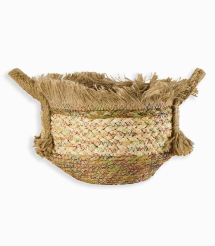 Panier en herbier avec anses