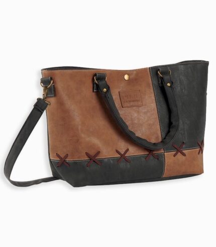 Sac à main bicolore