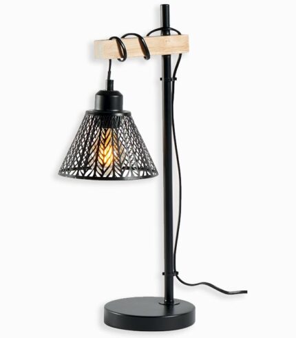 Lampe métal conique