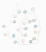 Guirlande lumineuse boules blanches et bleues