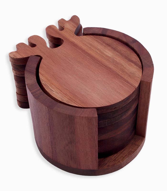Sous-verres CATJA en acacia