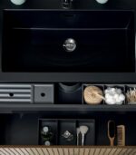 Salle de bains mural vasque noire MANLY