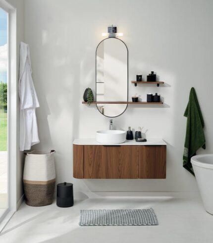 Salle de bains mural vasque blanche NOR