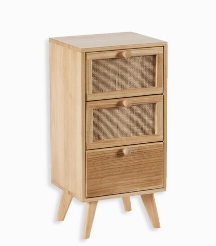 Commode bois 3 tiroirs TONLE