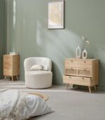 Commode bois 3 grands tiroirs TONLE