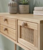 Console bois 4 tiroirs TONLE