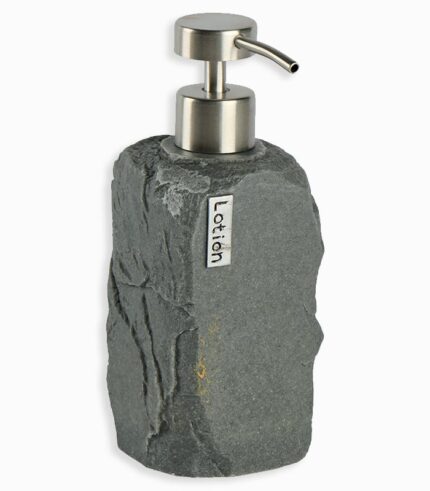 Distributeur de savon façon pierre anthracite
