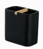 Porte-ustensile noir mat