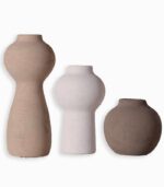 Vases HINNOYA en grès set de 3
