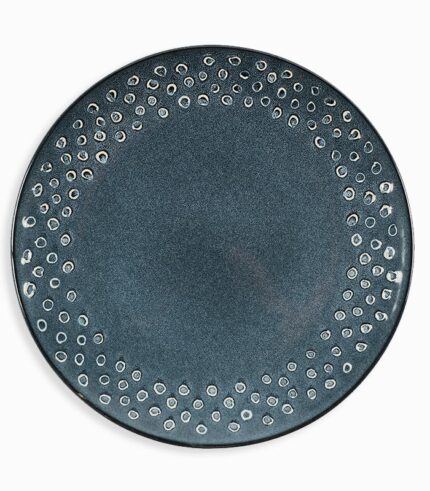 Assiette plate grise