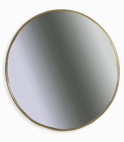 Miroir rond HONEY en laiton