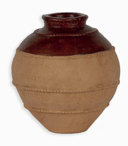 Vase bicolore en terre cuite