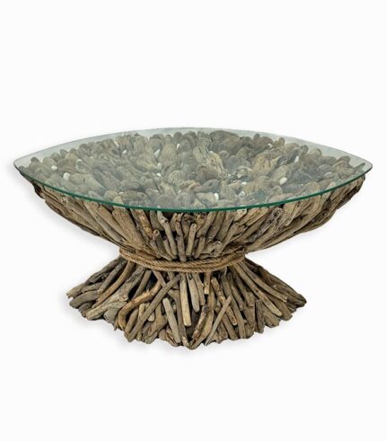 Table basse ovale bois flotté WOODREAM