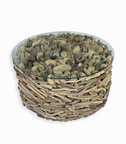 Table basse ronde bois flotté WOODREAM