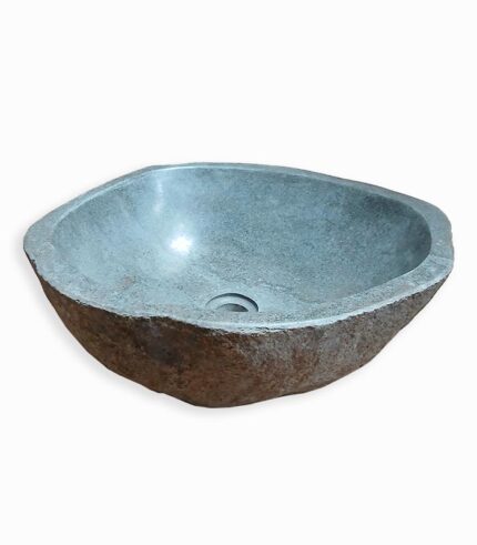 Vasque à poser en pierre de rivière