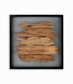 Décoration murale teck ANDAR avec LED