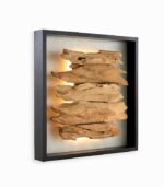 Décoration murale teck ANDAR avec LED