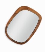 Miroir teck recyclé ELIAS avec LED