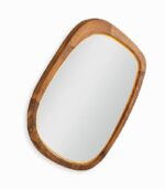 Miroir teck recyclé ELIAS avec LED