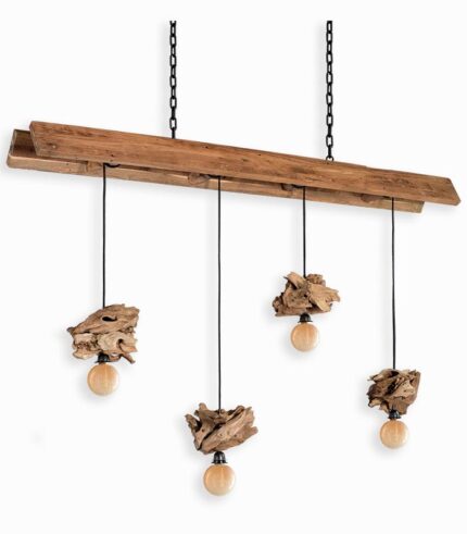 Suspension KURA en teck