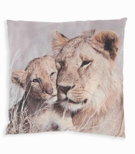 Coussin carré LION ET LIONCEAU