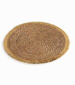 Set de table rond bord doré