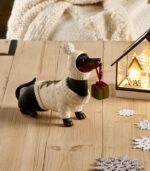 Statue CHIEN avec cadeau