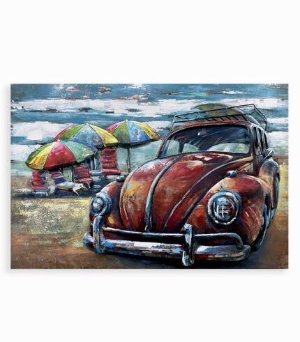 Tableau métal UNE VIRÉE A CABOURG