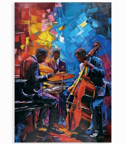 Tableau métal GROUPE DE JAZZ
