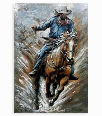 Tableau métal COWBOY