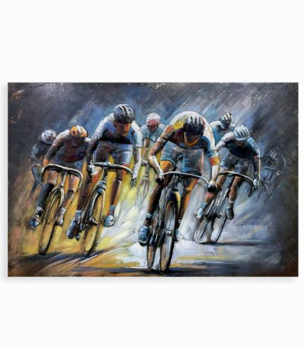 VINTAGE CAR PELOTON CYCLISTE