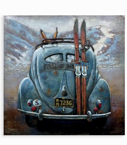 Tableau métal VINTAGE CAR