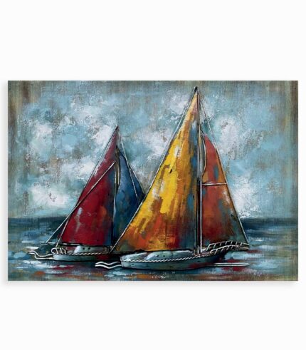 Tableau métal 2 VOILIERS