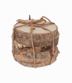 Dessous de verre rondelle de bois avec écorce