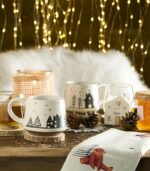 Mugs évasés SAPINS et CERF Noël