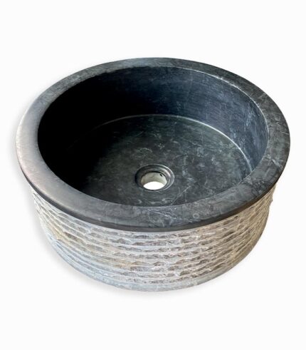 Vasque ronde à poser en marbre