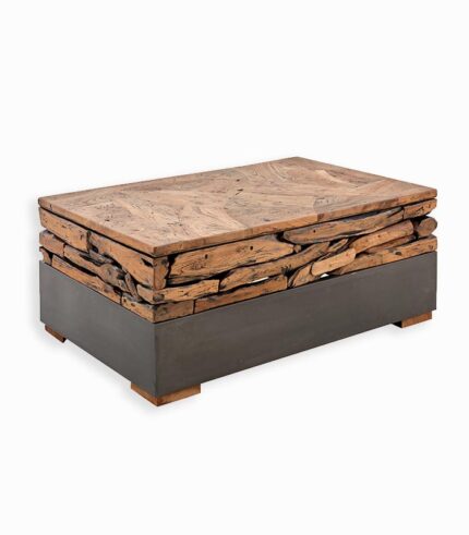 Table basse teck recyclé FEEL