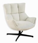 Fauteuil tournant BANOOK blanc