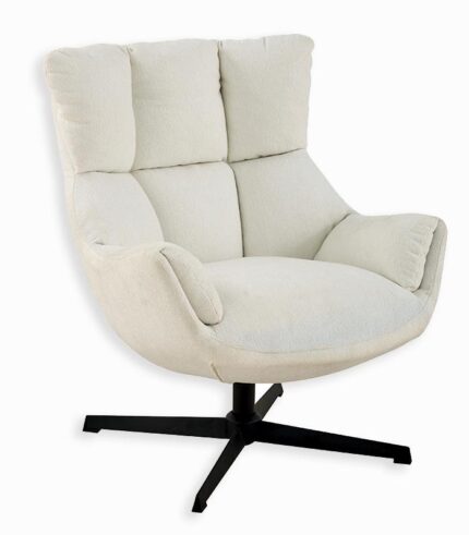 Fauteuil tournant BANOOK blanc