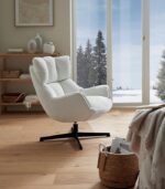 Fauteuil tournant BANOOK blanc