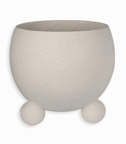 Vase blanc sur 3 pieds