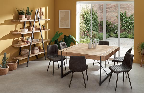 Table carrée FABRIK en bois massif