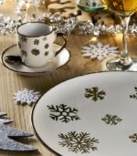 Assiette plate KYRSTEN ambiance Noël