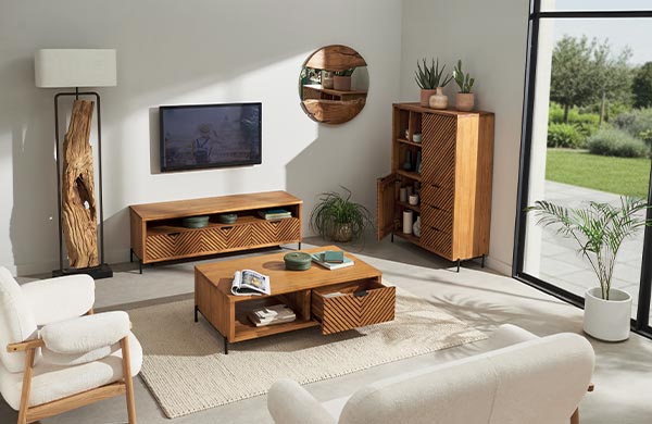 Salon en teck massif CROXTON