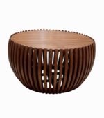 Table basse ronde en teck